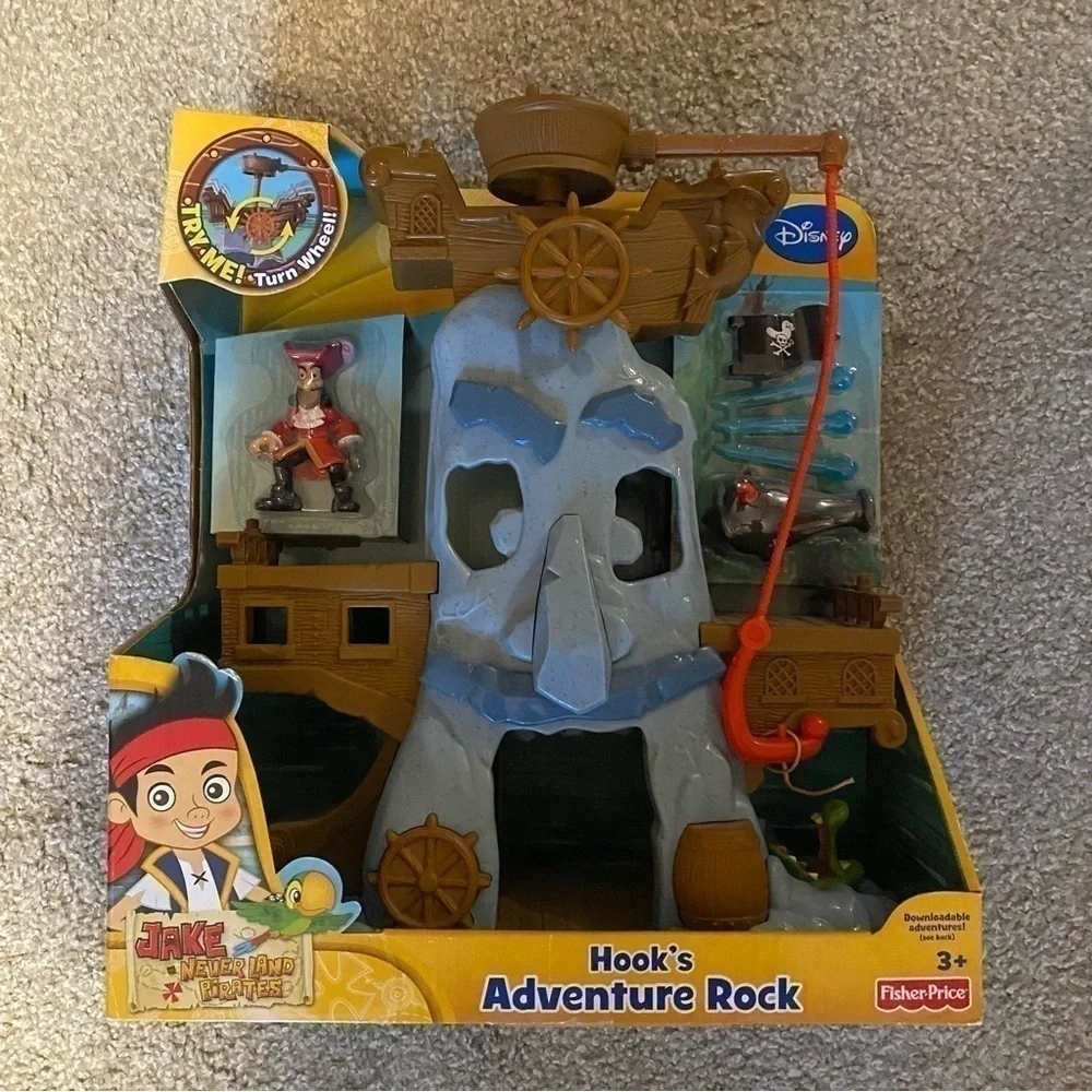 Disney Jake Never Land Pirates Hooks Adventure Rock Play Set 2012 NEW
